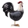 11in. Resin Rooster With Dots -Best Decoration Store 11in. resin rooster with dots