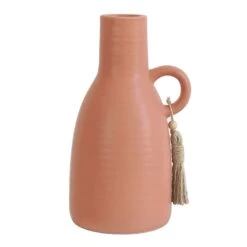 4.7X9 PINK CERAMIC VASE