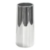 8In Shiny Silver Ceramic Vase