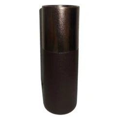 Black Ceramic Vase, 12"
