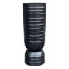Black Spiraling Vase L