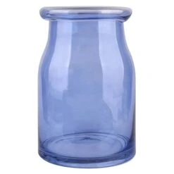 Blue Glass Vase, 11"