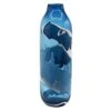 Blue Striped Glass Vase, 18" -Best Decoration Store blue striped glass vase 18