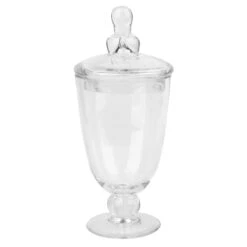 Clear Glass Apothecary Jar, 10.5"