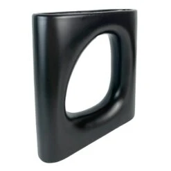 Crosby St Black Ceramic Vase, 10x10