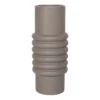 Crosby St Grey Ribbed Ceramic Vase, 11" -Best Decoration Store crosby st grey ribbed ceramic vase 11