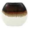 Crosby St White & Brown Reactive Ceramic Vase, 7" -Best Decoration Store crosby st white brown reactive ceramic vase 7