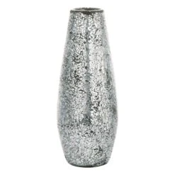 Crushed Mirror Mosaic Vase, 15"