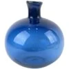 Dark Blue Glass Vase, 9" -Best Decoration Store dark blue glass vase 9