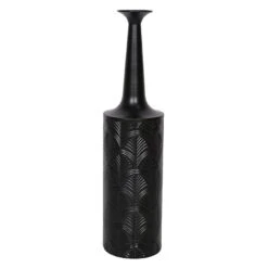 Found & Fable Black Metal Vase, 27"