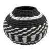 Found & Fable Black & White Woven Vase, 7"