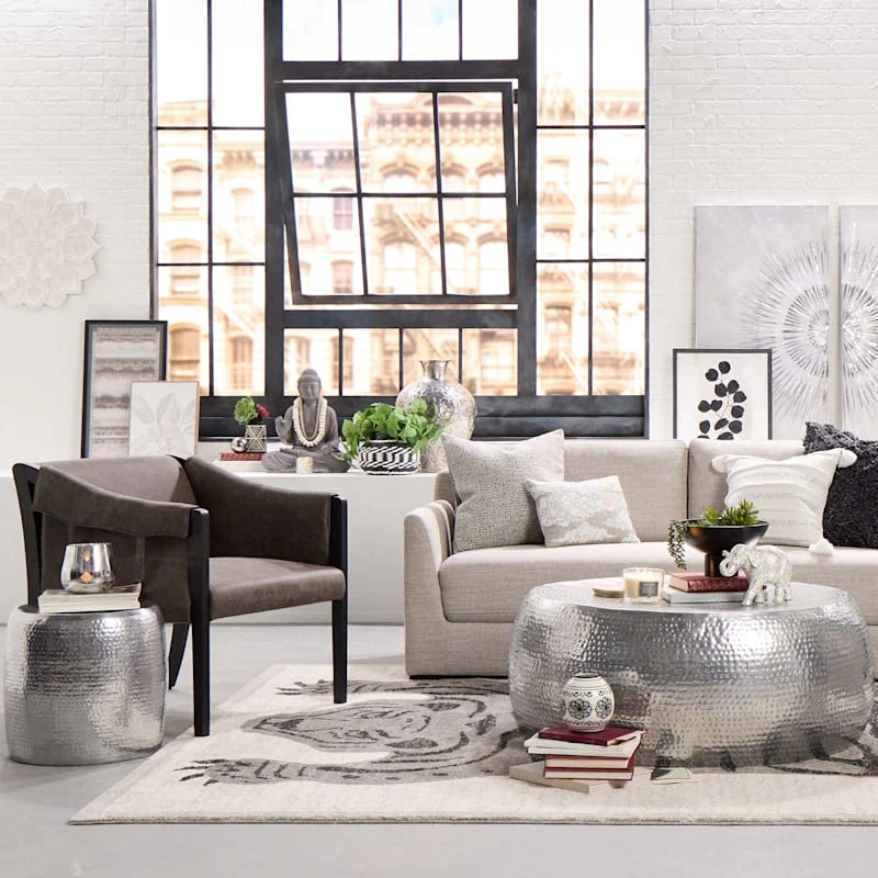 Found & Fable Black & White Woven Vase, 7" 5 Found & Fable Black & White Woven Vase, 7" - Image 3