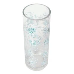 Grace Mitchell Blue Floral Clear Glass Vase, 10" -Best Decoration Store grace mitchell blue floral clear glass vase 10 1