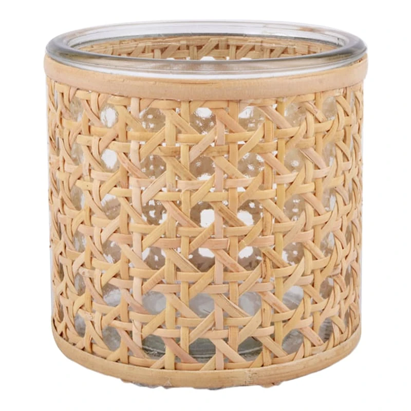 Grace Mitchell Cane Wrapped Glass Vase, 4" 4 Grace Mitchell Cane Wrapped Glass Vase, 4" - Image 2