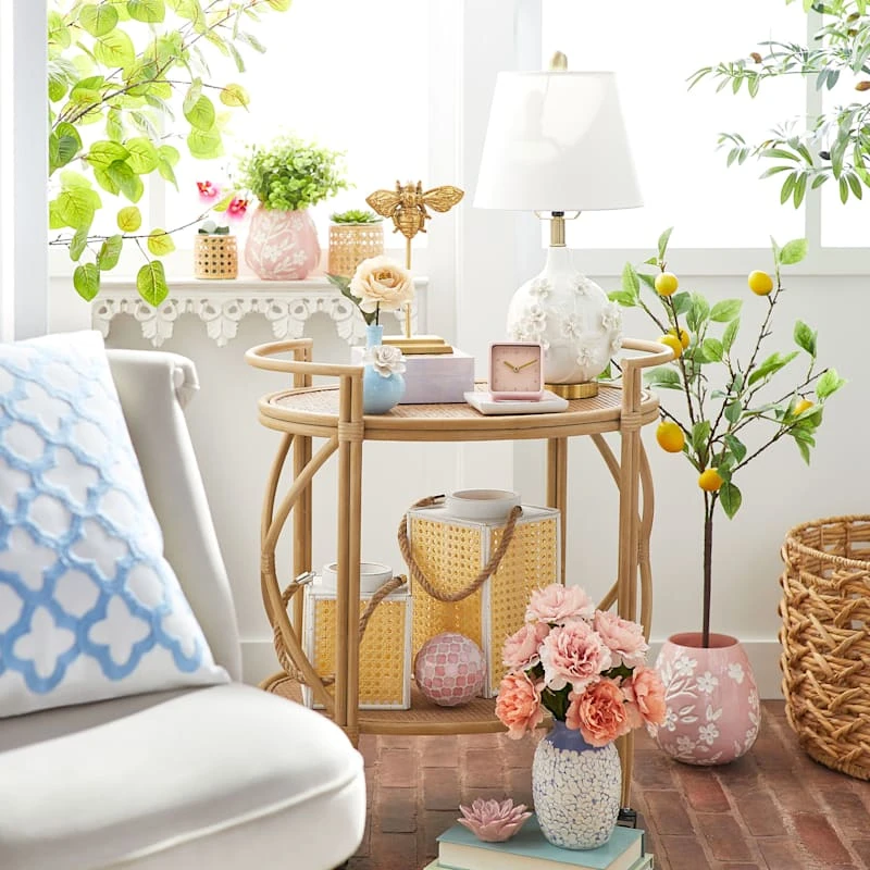 Grace Mitchell Cane Wrapped Glass Vase, 4" 6 Grace Mitchell Cane Wrapped Glass Vase, 4" - Image 4