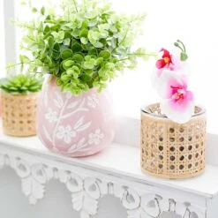 Grace Mitchell Cane Wrapped Glass Vase, 4" 15 Grace Mitchell Cane Wrapped Glass Vase, 4" -Best Decoration Store grace mitchell cane wrapped glass vase 4 6