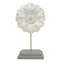 Grace Mitchell White Floral Figurine, 10"