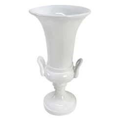 Grace Mitchell White Urn With Handles, 18"