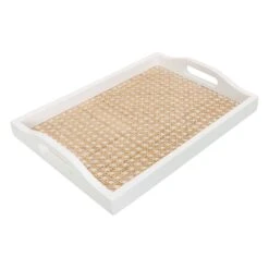 Grace Mitchell Wood Decorative Tray, Medium