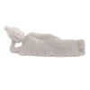 Grey Ceramic Sleeping Buddha, 5" -Best Decoration Store grey ceramic sleeping buddha 5