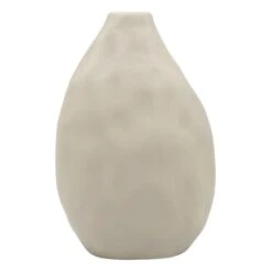 Grey Ceramic Vase, 7.5"