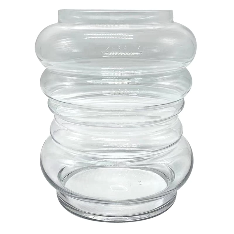 Honeybloom Clear Glass Vase, 10" 3 Honeybloom Clear Glass Vase, 10"