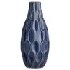 Honeybloom Katherine Blue Ceramic Vase, 15"