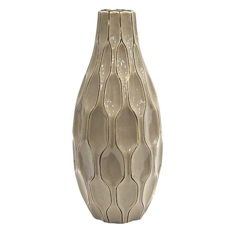 Honeybloom Katherine Gray Ceramic Vase, 15" 3 Honeybloom Katherine Gray Ceramic Vase, 15"