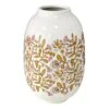 Honeybloom Pink & White Floral Design Vase, 10" 2 Honeybloom Pink & White Floral Design Vase, 10" -Best Decoration Store honeybloom pink white floral design vase 10