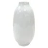 Honeybloom White Ceramic Vase, 8"