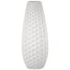 Honeybloom White Honeycomb Ceramic Vase, 12" -Best Decoration Store honeybloom white honeycomb ceramic vase 12