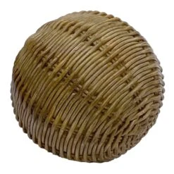 Honeybloom Wicker-Look Sphere, 5.3"