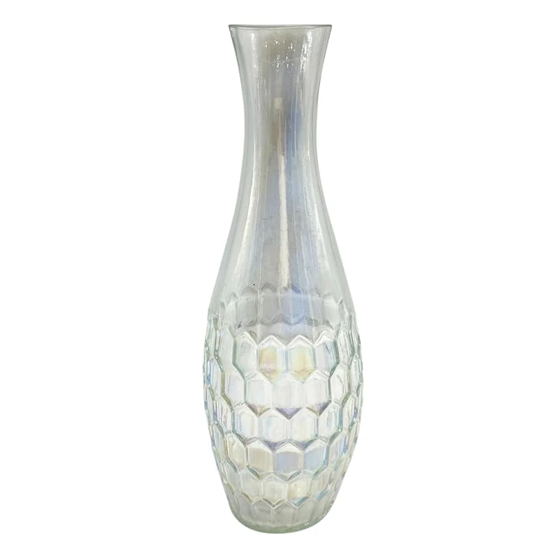 Iridescent Teardrop Vase, 15" 3 Iridescent Teardrop Vase, 15"