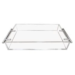 Laila Ali Clear Acrylic Decorative Tray, 19x5