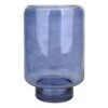 Laila Ali Clear Blue Glass Vase, 8" 2 Laila Ali Clear Blue Glass Vase, 8" -Best Decoration Store laila ali clear blue glass vase 8