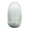 Laila Ali Grey Ribbed Glass Vase, 13" -Best Decoration Store laila ali grey ribbed glass vase 13