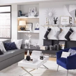 Laila Ali Metallic Seagrass Decorative Tray, Small -Best Decoration Store laila ali metallic seagrass decorative tray small 1