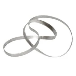 Laila Ali Silver Abstract Metal Decor, 13"