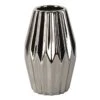 Laila Ali Silver Ceramic Vase, 8" 1 Laila Ali Silver Ceramic Vase, 8" -Best Decoration Store laila ali silver ceramic vase 8