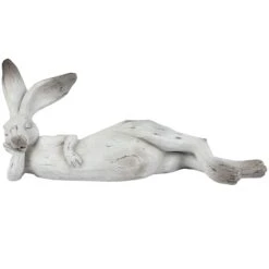 Lounging Bunny Figurine, 8"