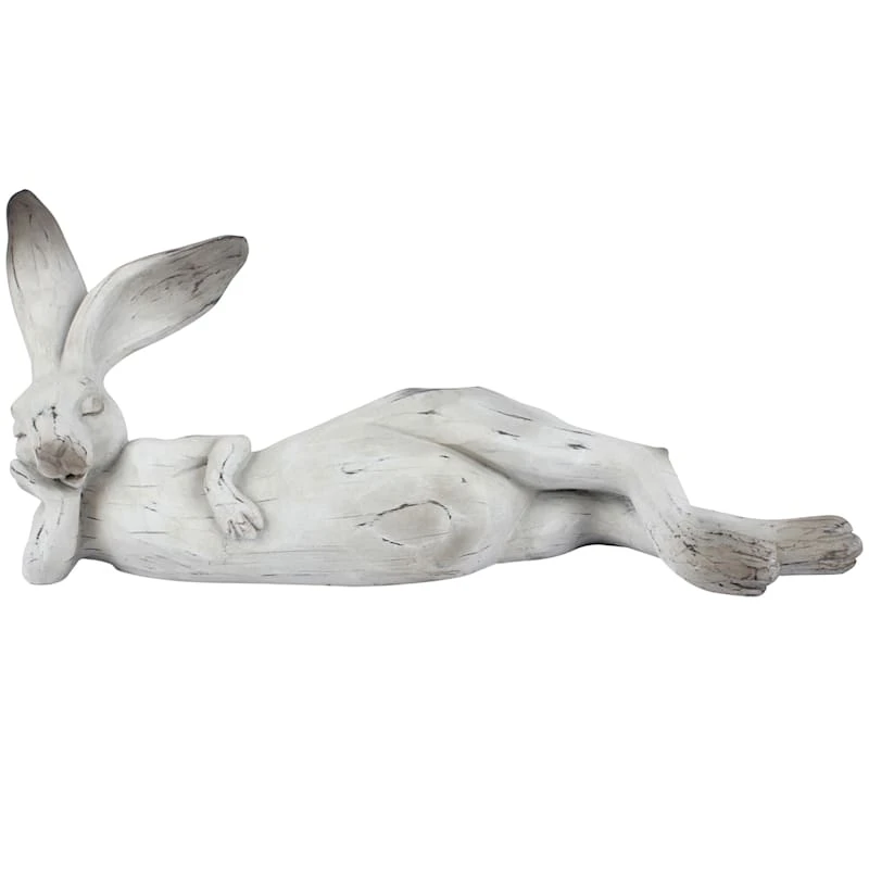 Lounging Bunny Figurine, 8" 3 Lounging Bunny Figurine, 8"
