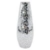 Metallic Mosaic Mirror Vase, 15"