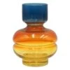 Multicolor Glass Vase, 6" -Best Decoration Store multicolor glass vase 6