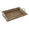 Rustic Wooden Tray With Metal Handles, 24X13 -Best Decoration Store rustic wooden tray with metal handles 24x13 1