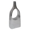 Silver 11In Open Vase -Best Decoration Store silver 11in open vase