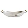 Silver Metal Boat Tray, 30x12 -Best Decoration Store silver metal boat tray 30x12 1