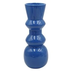 Tracey Boyd Blue Ceramic Vase, 11"