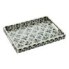 Tracey Boyd Blue Mosaic Patterned Decorative Tray, 14x10