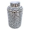 Tracey Boyd Grey Bamboo Capiz Bouquet Vase, 12" -Best Decoration Store tracey boyd grey bamboo capiz bouquet vase 12