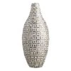 Tracey Boyd Grey Bamboo Capiz Teardrop Vase, 24"